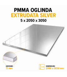 Oglinda acrilica PMMA Silver extrudata 5 x 2050 x 3050 mm Oglinda acrilica PMMA Silver extrudata 5 x 2050 x 3050 mm
